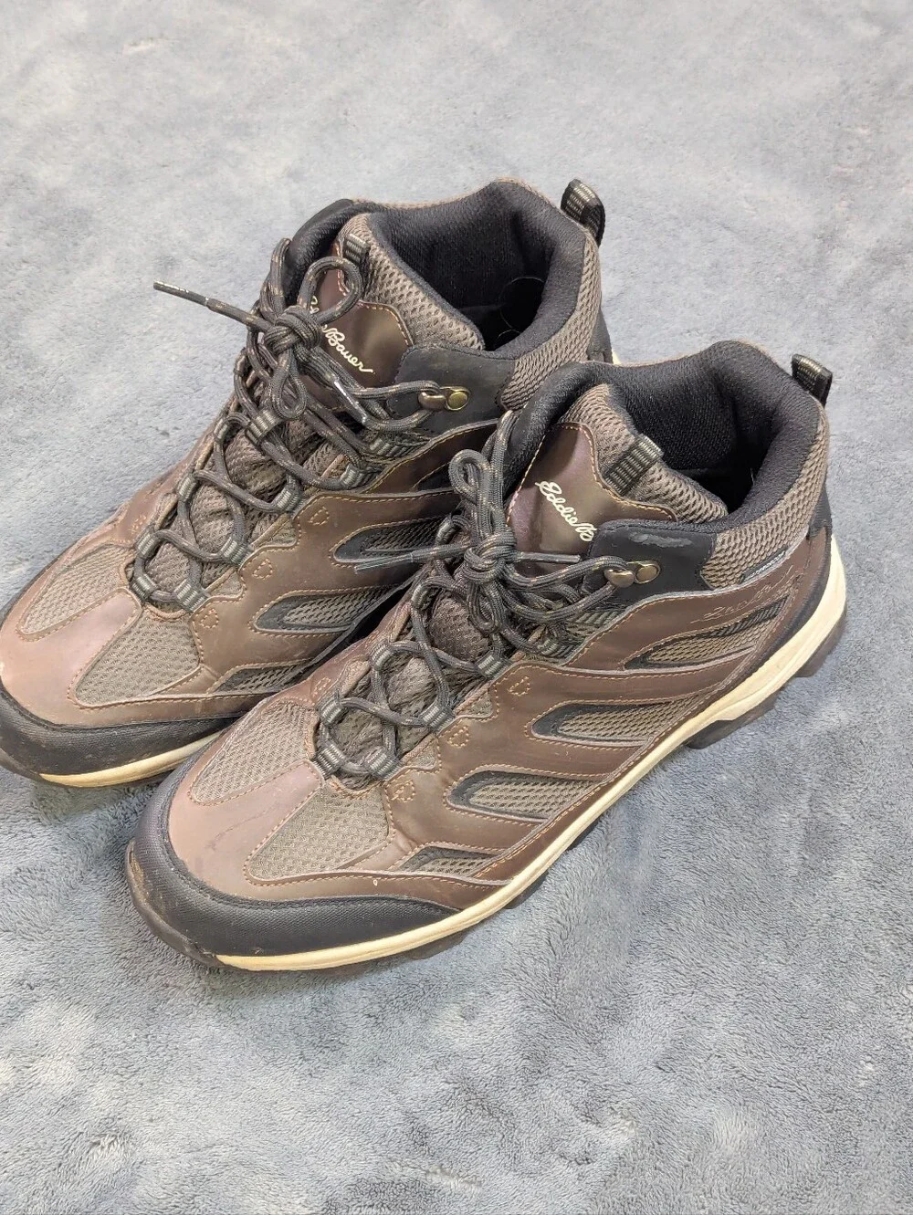 Eddie Bauer Men's Leather Graham Waterproof Hiking Boot, Cushioned Insole Sz 11